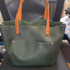 Brand New Large Classic Forest Tote with Tan Handles Portland Leather Goods